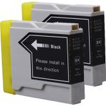 2 stuks Brother LC970BK inktcartridges zwart (Inkt Maxx Huismerk)