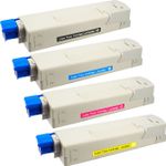 4 stuks OkiData C5650 / C5750 toner hoge capaciteit (Inkt Maxx Huismerk)