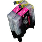 Inkt Maxx Huismerk 2 stuks Brother LC1240M (LC1220) magenta hoge capaciteit inktcartridges