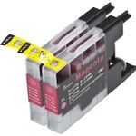 Inkt Maxx Huismerk 2 stuks Brother LC1280XL magenta inktcartridges