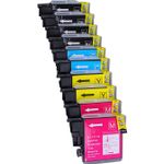 10 stuks Brother LC980 inktcartridges (Inkt Maxx Huismerk)