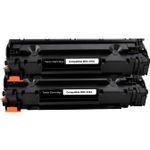 2 stuks HP 36A (CB436A) toner zwart (Inkt Maxx Huismerk)