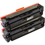 2 stuks HP 201X / CF400X (201A / CF400A) toner zwart hoge capaciteit (Inkt Maxx Huismerk)