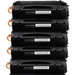 5 stuks HP 49X (Q5949X) toner zwart hoge capaciteit (Inkt Maxx Huismerk)