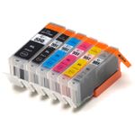 6 stuks Canon PGI-550XL & CLI-551XL inktcartridges hoge capaciteit (Inkt Maxx Huismerk)