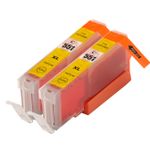 2 stuks Canon CLI-551XL inktcartridges geel hoge capaciteit (Inkt Maxx Huismerk)