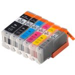 6 stuks Canon PGI-570XL & CLI-571XL inktcartridges hoge capaciteit (Inkt Maxx Huismerk)