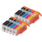 10 stuks Canon PGI-580XXL & CLI-581XXL inktcartridges super hoge capaciteit (Inkt Maxx Huismerk)