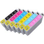 6 stuks Epson T0807 inktcartridges (Inkt Maxx Huismerk)