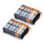 Inkt Maxx Huismerk 12 stuks Canon PGI-520 & CLI-521 inktcartridges