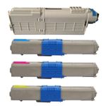 4 stuks Oki C332 / MC363 toner (Inkt Maxx Huismerk)