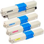 4 stuks Oki C301, C321 toner (Inkt Maxx Huismerk)