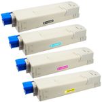 4 stuks Oki C5850, C5950, MC560 toner (Inkt Maxx Huismerk)