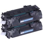 2 stuks HP 05A (CE505A) toner zwart (Inkt Maxx Huismerk)