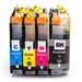 4 stuks Brother LC227 & LC225 inktcartridges super hoge capaciteit (Inkt Maxx Huismerk)