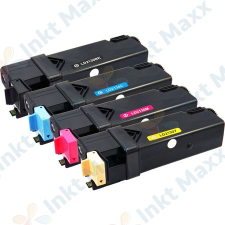 4 stuks Dell 2130c toner hoge capaciteit (Inkt Maxx Huismerk)