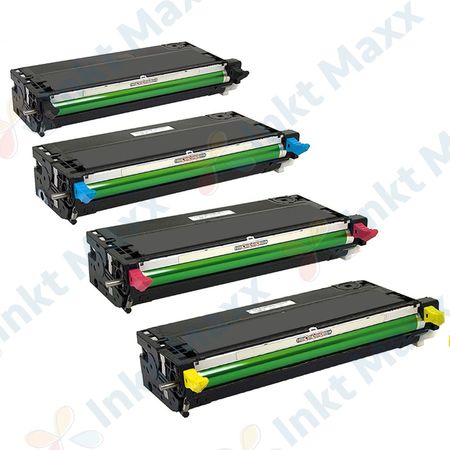 4 stuks Dell 3110cn / 3115cn toner hoge capaciteit (Inkt Maxx Huismerk)