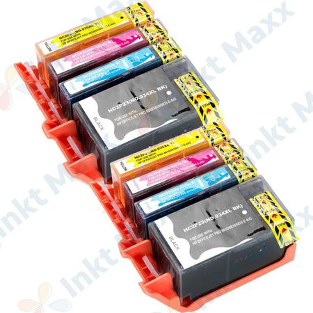 Inkt Maxx Huismerk 8 stuks HP 934XL & 935XL inktcartridges hoge capaciteit