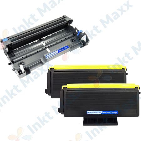 Inkt Maxx Huismerk 3 stuks Brother TN3280 / DR3200 toner & drum hoge capaciteit