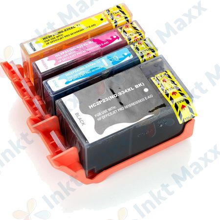 Inkt Maxx Huismerk 4 stuks HP 934XL & 935XL inktcartridges hoge capaciteit