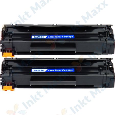 2 stuks HP 85A (CE285A) toner zwart (Inkt Maxx Huismerk)