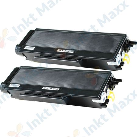 2 stuks Brother TN3170 (TN3130) toner zwart hoge capaciteit (Inkt Maxx Huismerk)