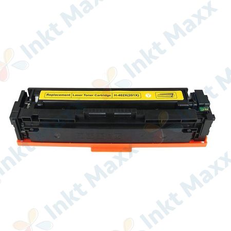 HP 201X (CF402X) Toner Geel hoge capaciteit (Inkt Maxx Huismerk)