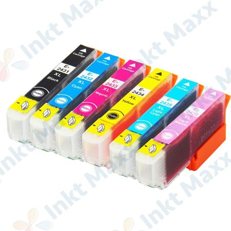 6 stuks Epson 24XL inktcartridges hoge capaciteit (Inkt Maxx Huismerk)