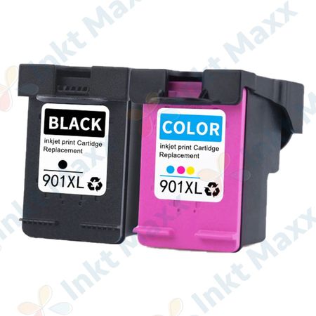 2 stuks HP 901 XL inktcartridges hoge capaciteit (Inkt Maxx Huismerk)