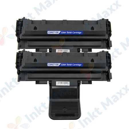 2 stuks Samsung MLT-D1082S toner zwart (Inkt Maxx Huismerk)