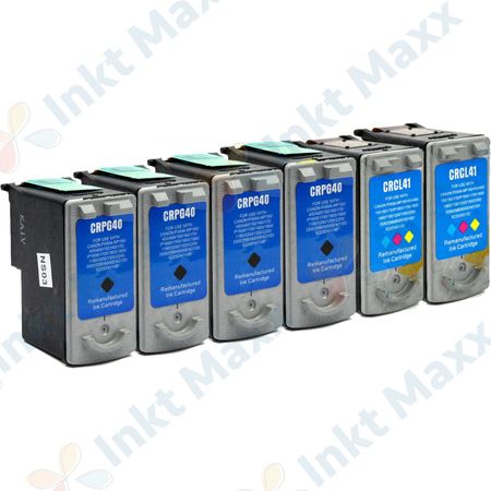 Inkt Maxx Huismerk 6 stuks Canon PG-40 & CL-41 inktcartridges