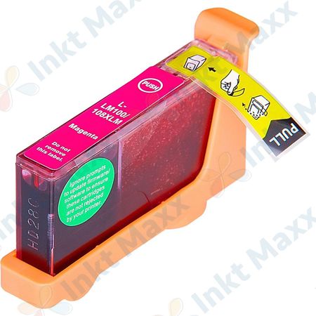 Lexmark 100XL (14N1070E) inktcartridge magenta hoge capaciteit (Inkt Maxx Huismerk)