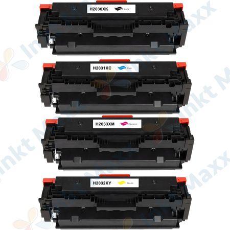 4 stuks HP 415X toner hoge capaciteit (Inkt Maxx Huismerk)