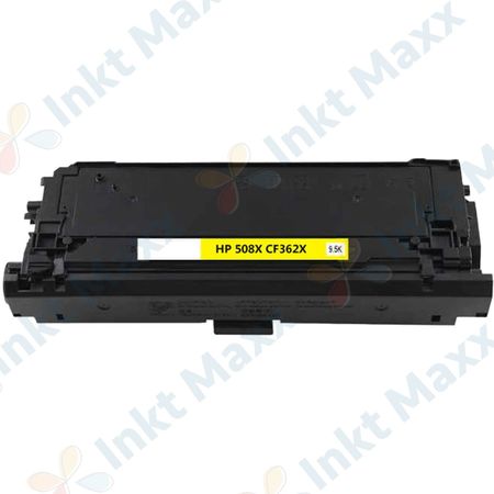 HP 508X (CF362X) toner geel hoge capaciteit (Inkt Maxx Huismerk)