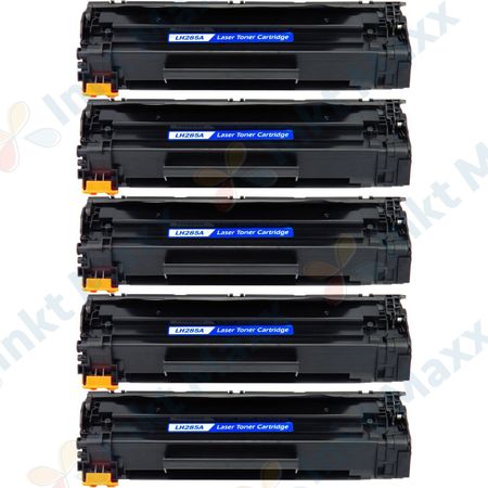 5 stuks HP 85A (CE285A) toner zwart (Inkt Maxx Huismerk)