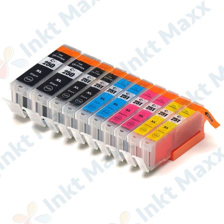 10 stuks Canon PGI-550XL & CLI-551XL inktcartridges hoge capaciteit (Inkt Maxx Huismerk)