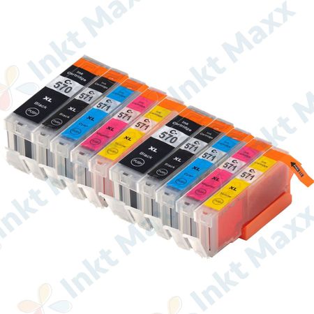 10 stuks Canon PGI-570XL & CLI-571XL inktcartridges hoge capaciteit (Inkt Maxx Huismerk)