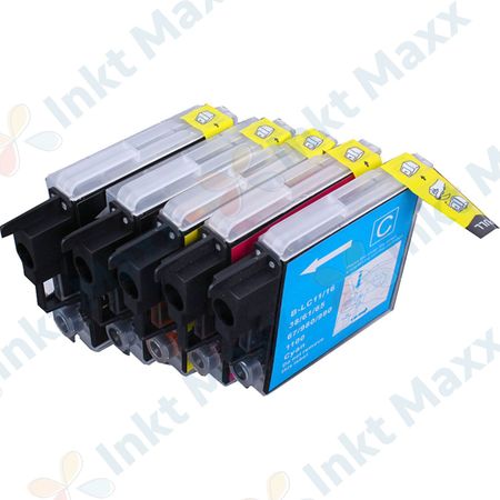 5 stuks Brother LC980 inktcartridges (Inkt Maxx Huismerk)