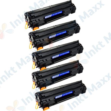 5 stuks HP 83A (CF283A) toner zwart (Inkt Maxx Huismerk)