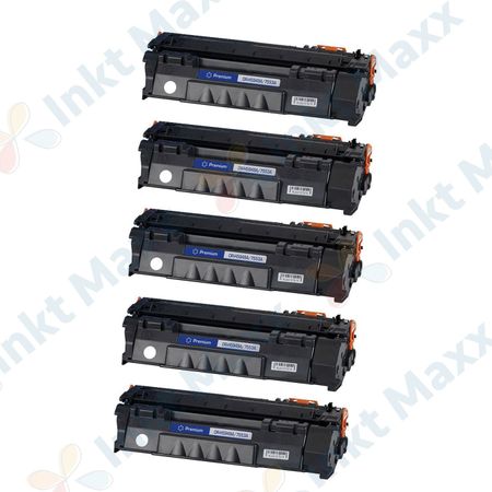 5 stuks Canon 715 toner zwart (Inkt Maxx Huismerk)