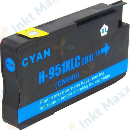 HP 951XL (CN046AE) inktcartridge cyaan hoge capaciteit (Inkt Maxx Huismerk)