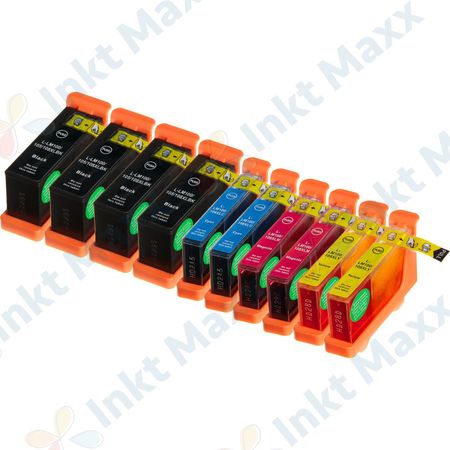 Inkt Maxx Huismerk 10 stuks Lexmark 100XL inktcartridges hoge capaciteit