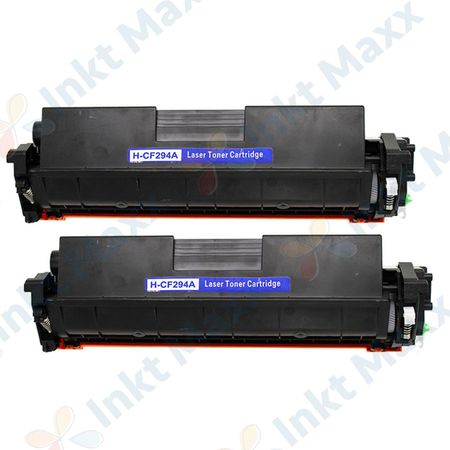 2 stuks HP 94A (CF294A) toner zwart (Inkt Maxx Huismerk)