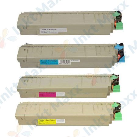 4 stuks Oki C810, C810N, C830, C830N toner (Inkt Maxx Huismerk)