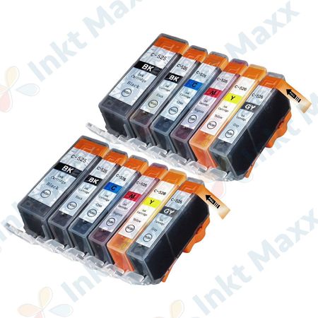 Inkt Maxx Huismerk 12 stuks Canon PGI-525 & CLI-526 inktcartridges