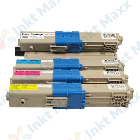 4 stuks Oki C310DN, C330DN, MC361, MC362DN, C331DN toner (Inkt Maxx Huismerk)