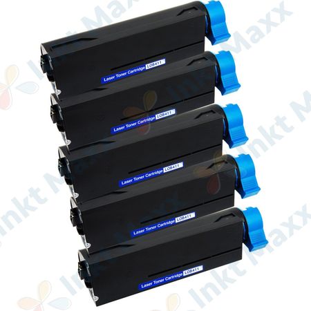 5 stuks Oki 44574702 toner (Inkt Maxx Huismerk)