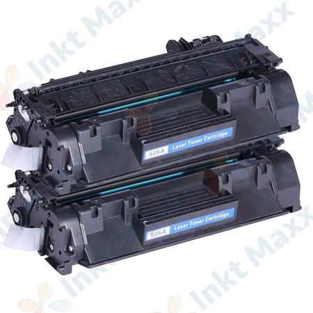 2 stuks HP 05A (CE505A) toner zwart (Inkt Maxx Huismerk)