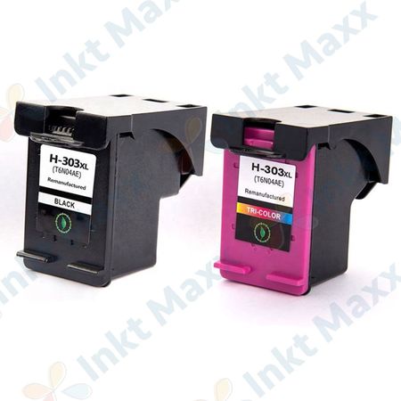 2 stuks HP 303XL inktcartridges hoge capaciteit (Inkt Maxx Huismerk)