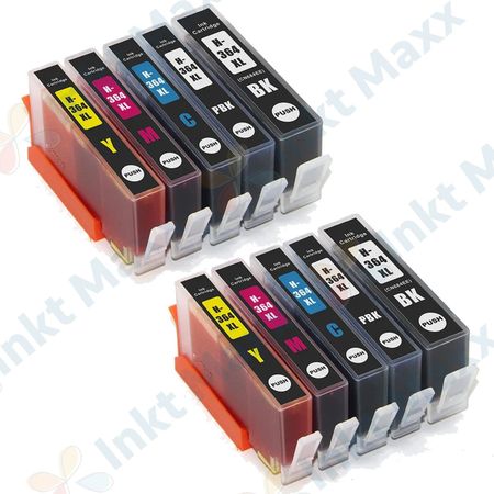 10 stuks HP 364XL inktcartridges hoge capaciteit (Inkt Maxx Huismerk)